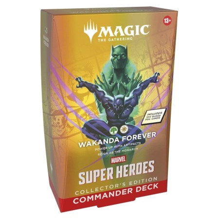 Magic the Gathering Marvel Super Heroes Wakanda Forever Collectors Commander Deck